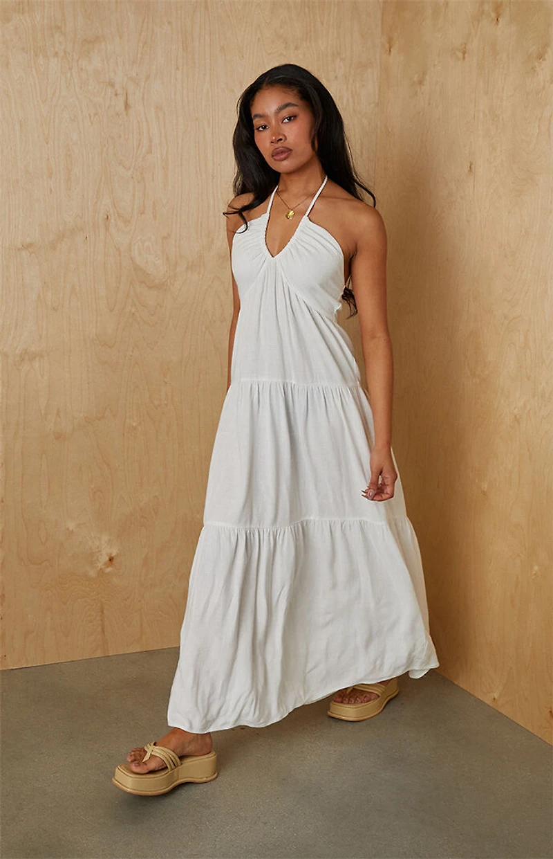 Your Favorite Keyhole Halter Midi Dress