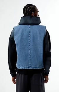 FORD Denim Zip Up Vest