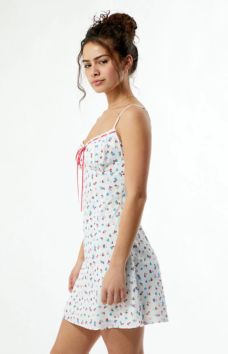 Your Favorite Eliza Floral Tie Front Mini Dress