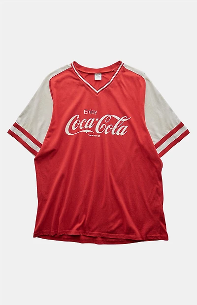 PS VINTAGE '90s Enjoy Coke V-neck Graphic T-Shirt