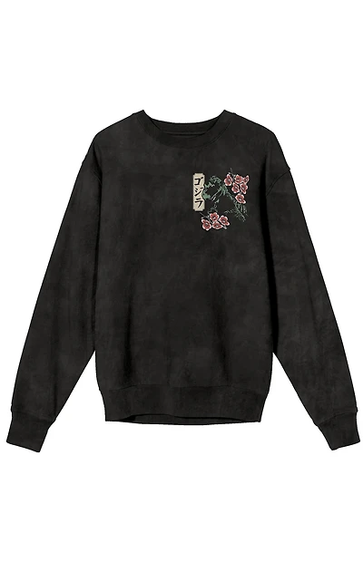 Godzilla Vintage-Inspired Crew Neck Sweatshirt