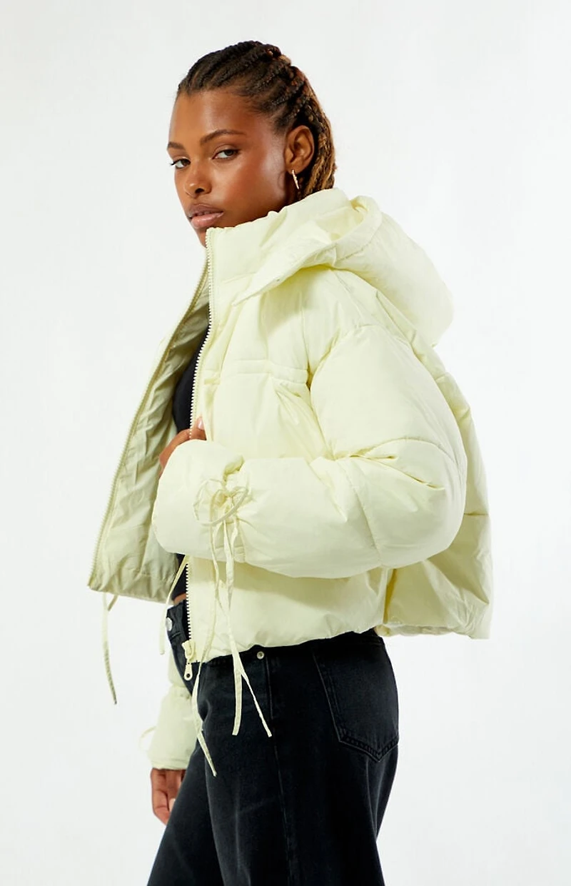 Daisy Street Willow Cropped Puffer Jacket