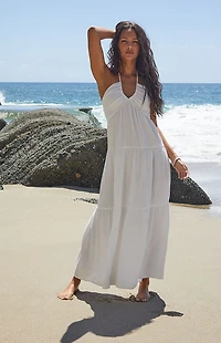 Your Favorite Keyhole Halter Midi Dress