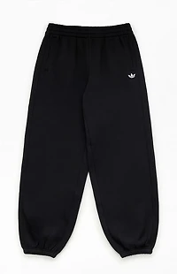 adidas Kids Black Essentials Wide Leg Cuffed Sweatpants