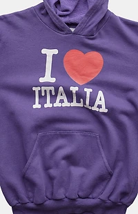 PS VINTAGE 2000s I Love Italia Pullover Hoodie