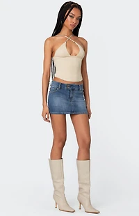 Edikted Lou Crossover Beaded Corset