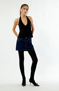 Pacsun Black Solid Color Tights