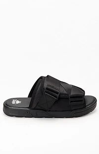 Kappa Black Authentic Bastian 1 Slide Sandals