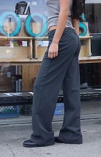 John Galt Gray Striped Low Rise Baggy Trousers