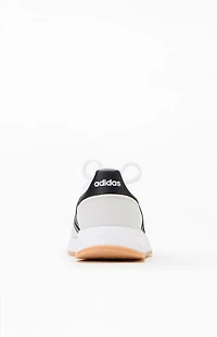 adidas Kids White & Black Run 70s 2.0 Shoes