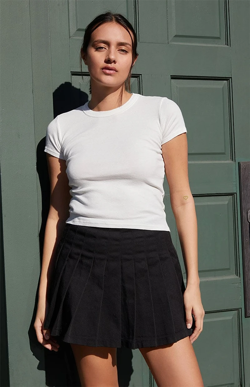 John Galt White Hailie Basic T-Shirt