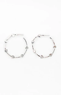 LA Hearts Heart Jumbo Hoop Earrings