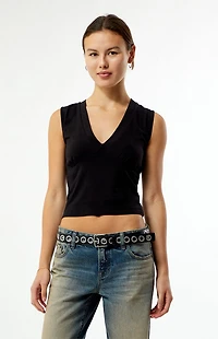 Your Favorite Aria Deep V Neck Tank Top