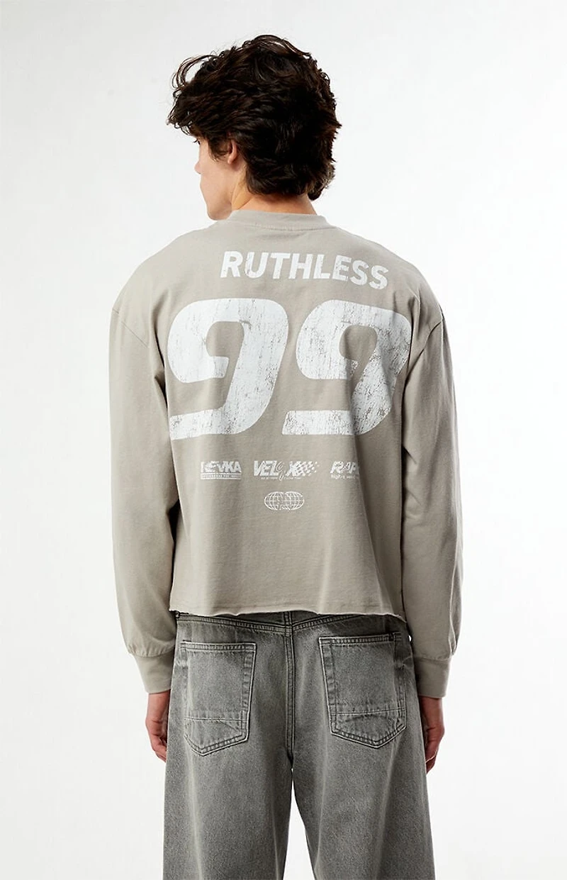 Pacsun Ruthless Cropped Long Sleeve T-Shirt