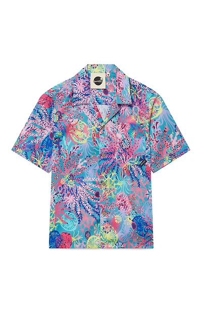 Boardies Kids Coral Camp Shirt