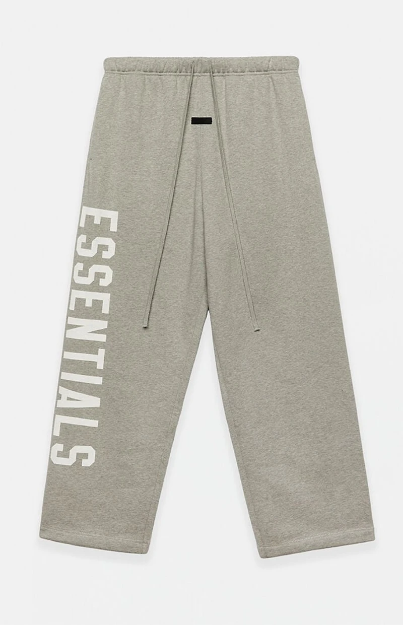 Fear of God ESSENTIALS Dark Heather Oatmeal Fleece Relaxed Sweatpants