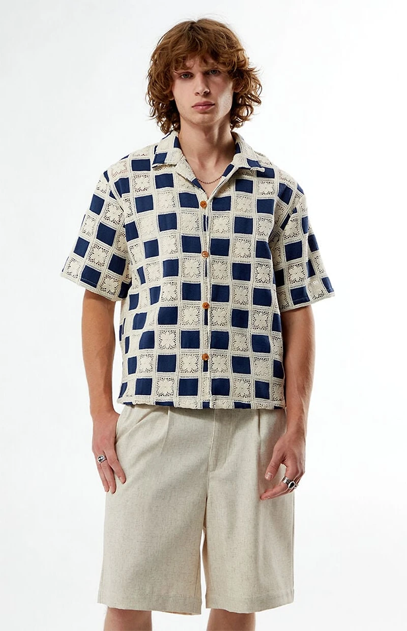 FIELD OF STUDY by Pacsun Checkered Yucca Camp Shirt