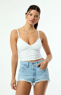 Levi's 501 Ojai High Waisted Denim Micro Shorts