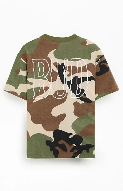 Budweiser By Pacsun Camo Initials T-Shirt