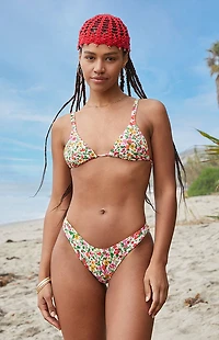Pacsun Floral Rae High Cut Bikini Bottom