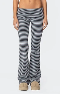 Edikted Kaeli Stripey Flared Leggings