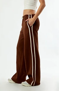 Rhythm Brown Contrast Track Baggy Sweatpants