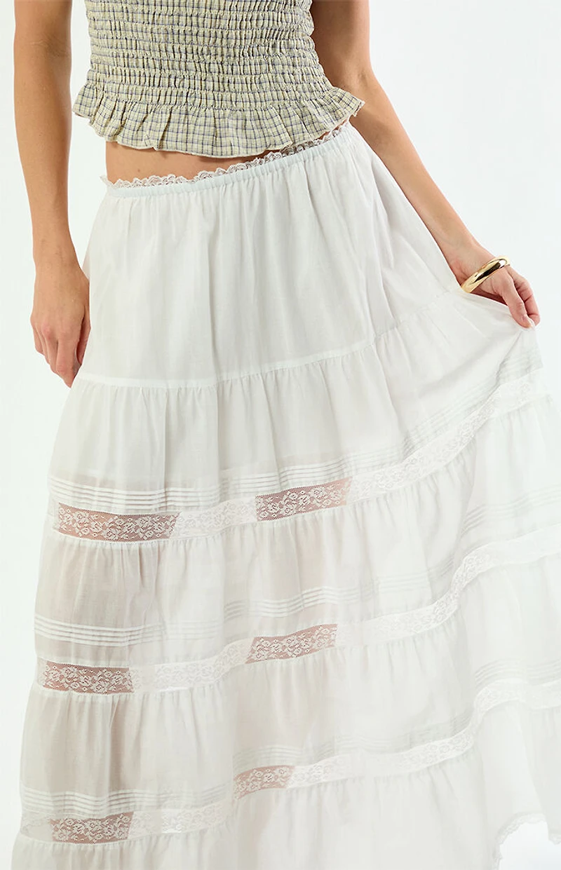 Steve Madden Elisse Lace Maxi Skirt
