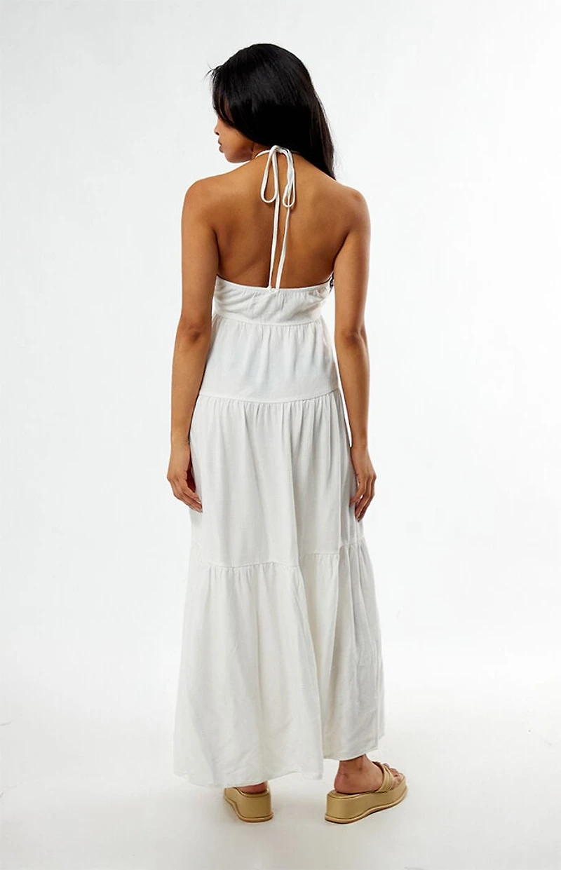 Your Favorite Keyhole Halter Midi Dress