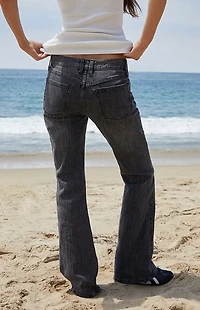 John Galt Stretch Black Brielle '90s Low Rise Bootcut Jeans