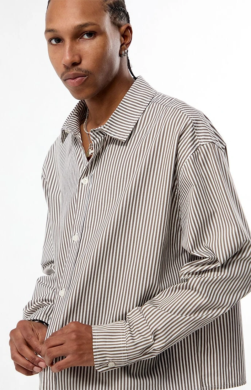Pacsun Striped Davis Long Sleeve Shirt
