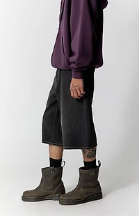 Pacsun Blaine Ultra Baggy Jorts Contrast Stitch Black