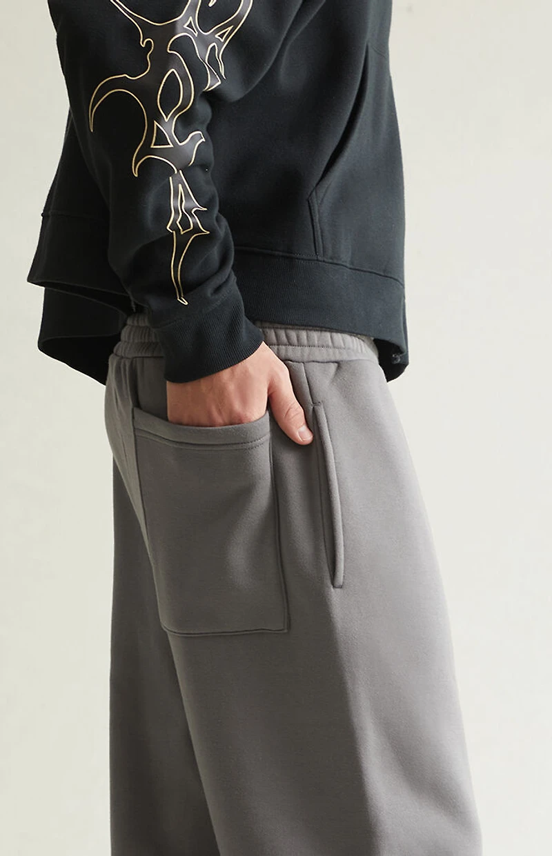 Pacsun Dark Gray Straight Leg Sweatpants