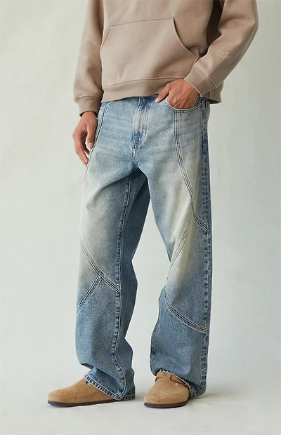 Pacsun Dylan Baggy Jeans Seamed Medium Blue
