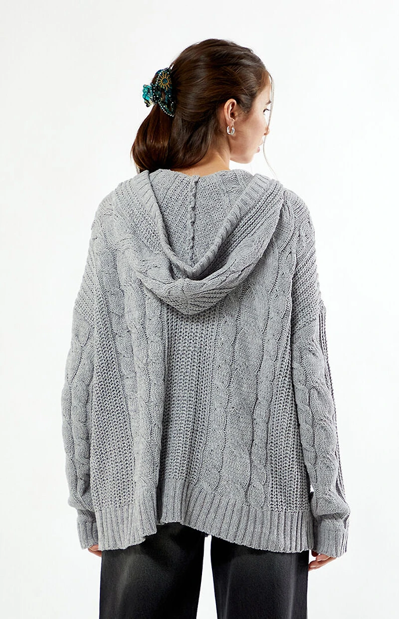 Your Favorite Dylan Zip Up Hooded Cardigan