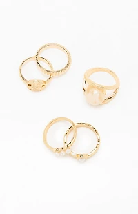 Pacsun 5 Pack Juniper Rings
