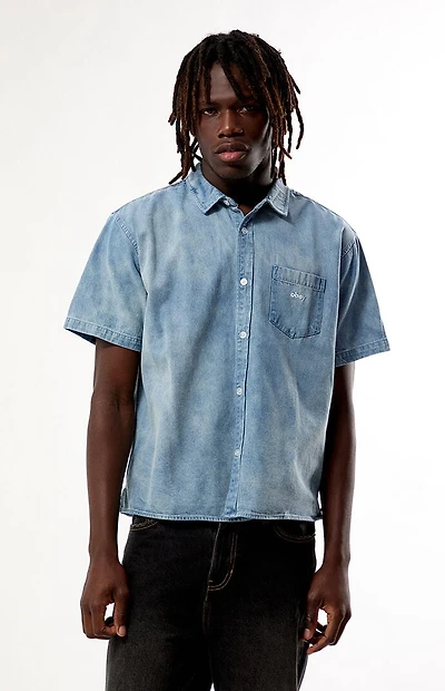 Obey Owens Denim Short Sleeve Shirt