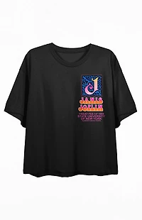 Janis Joplin Vibrant Poster Cropped T-Shirt