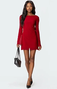 Edikted Reena Backless Mini Dress