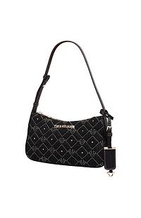 True Religion Studded Black Denim Shoulder Bag