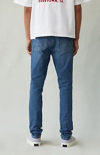 Pacsun Bryce Stacked Skinny Jeans Stretch Dark Blue