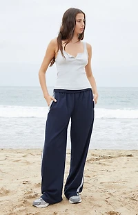 John Galt Anastasia Side Stripe Baggy Sweatpants