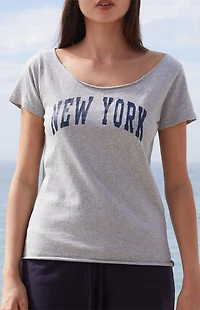 John Galt Silver Robyn New York Off-The-Shoulder Top