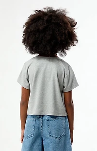 Pacsun Kids Heather Gray Ribbed Skimmer T-Shirt