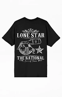 Lone Star Armadillo Drinking Beer T-Shirt