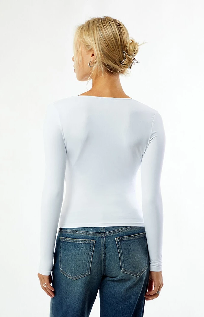 Your Favorite Demi Scoop Neck Long Sleeve Top