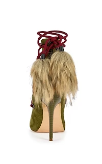 AZALEA WANG Women's Anita Olive Stiletto Sandals