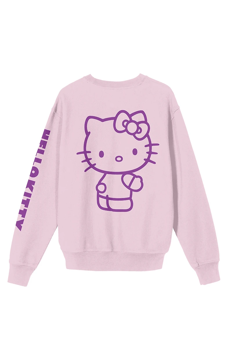 Hello Kitty & Friends Riding Rainbow Crew Neck Sweatshirt