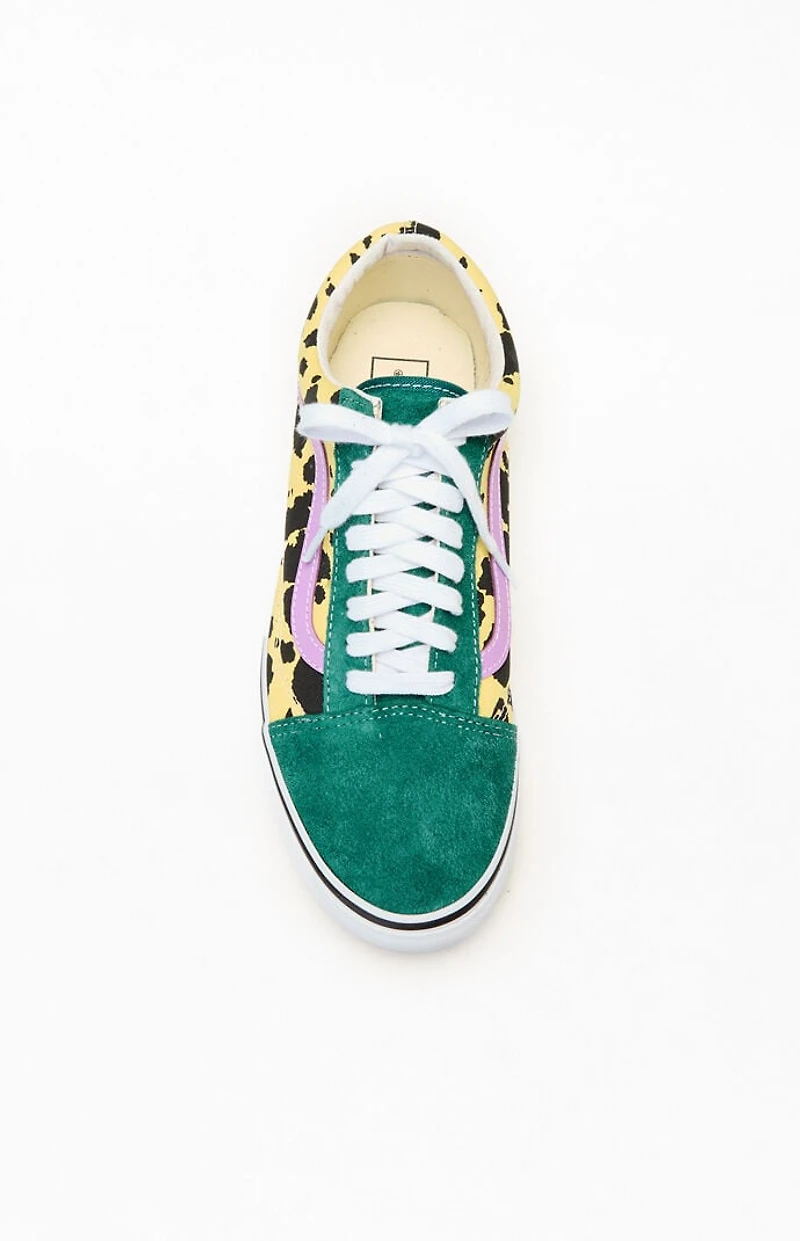 Awake NY x Vans Green Animal Spots Classic Old Skool Shoes