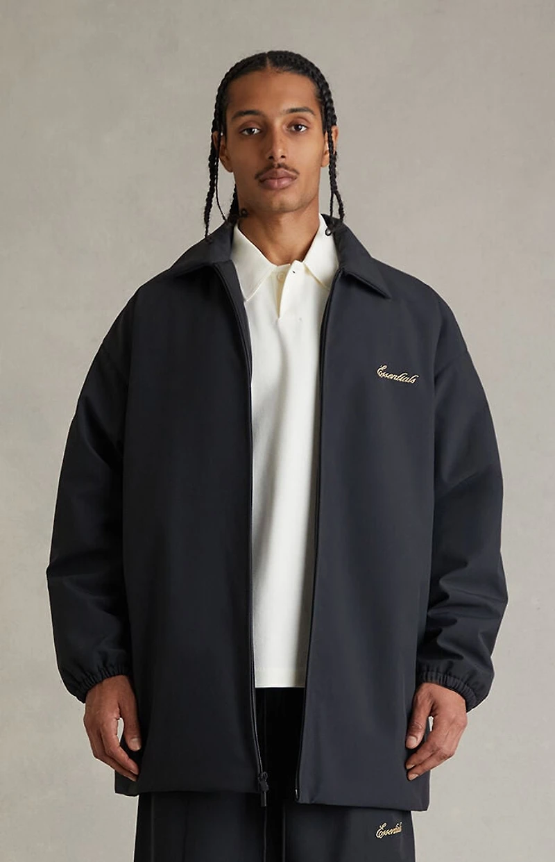 Fear of God ESSENTIALS Vintage Black Signature Filled Barn Jacket