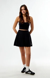 adidas Black Tiro Q2 Pleated Mini Skirt